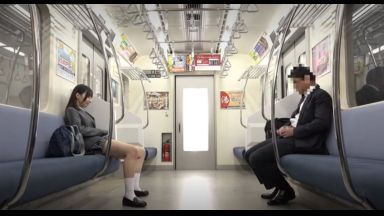【小悪魔JK×電車痴女】制服パンチラで中年を誘惑し自宅で逆レイプ中出しを強要のthumbnail