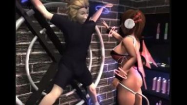 ［3Dエロアニメ］縛られてる男が悪魔ちゃんに逆レイプされる…しかもこの女ったらチンポ有りのふたなりちゃんでしたのthumbnail