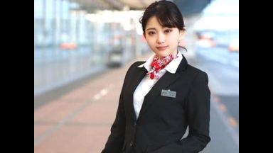 【マジックミラー】美女キャビンアテンダントが黒パンスト試着モニター！美脚CAがローションヌルヌルにされパンスト破き挿入！のthumbnail