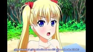 ［エロアニメ］海水浴に行っても娘とエッチする鬼のような父親なのですのthumbnail