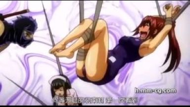 ［エロアニメ］忍者に襲われるスク水JK…っていったいどういう状況？忍術の触手で犯されちゃう寸前なんですけどのthumbnail