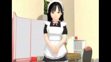 ［3Dエロアニメ］かわいいメイドさんとサイレントなセクロスをしちゃうのだ…ご主人様権限で好き放題しちゃっていいよねのthumbnail