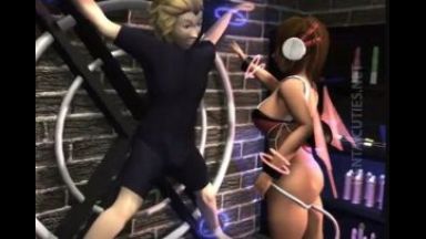 ［3Dエロアニメ］悪魔女に拘束されてもてあそばれる男はなぜか貞操帯をつけられてた…ってことはこの男は遊びまくってたんだろうなのthumbnail