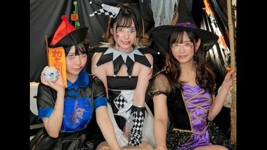 【VR】3人のコスプレ嬢との贅沢セックスで肉棒フル勃起絶頂！全員JKでピチピチな身体で誘惑されて最高に気持ちいいんだがｗｗのthumbnail