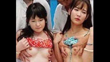 ！！友達と一緒に初めての乳揉みSEX！！海ナンパされた少女はおマンコも開放的でチンポ挿入しちゃったのthumbnail