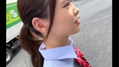 ♡「部活帰りなの…家庭科部で料理好きなのよ♡」真面目な清楚女子校生の援交個人撮影のthumbnail